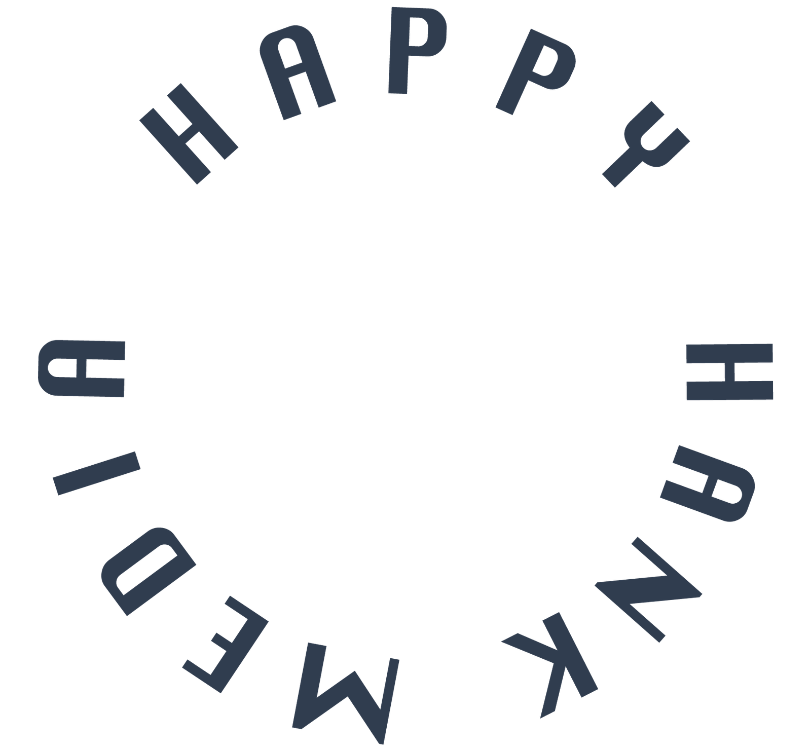happy hank media Logo - Dark Round - Small