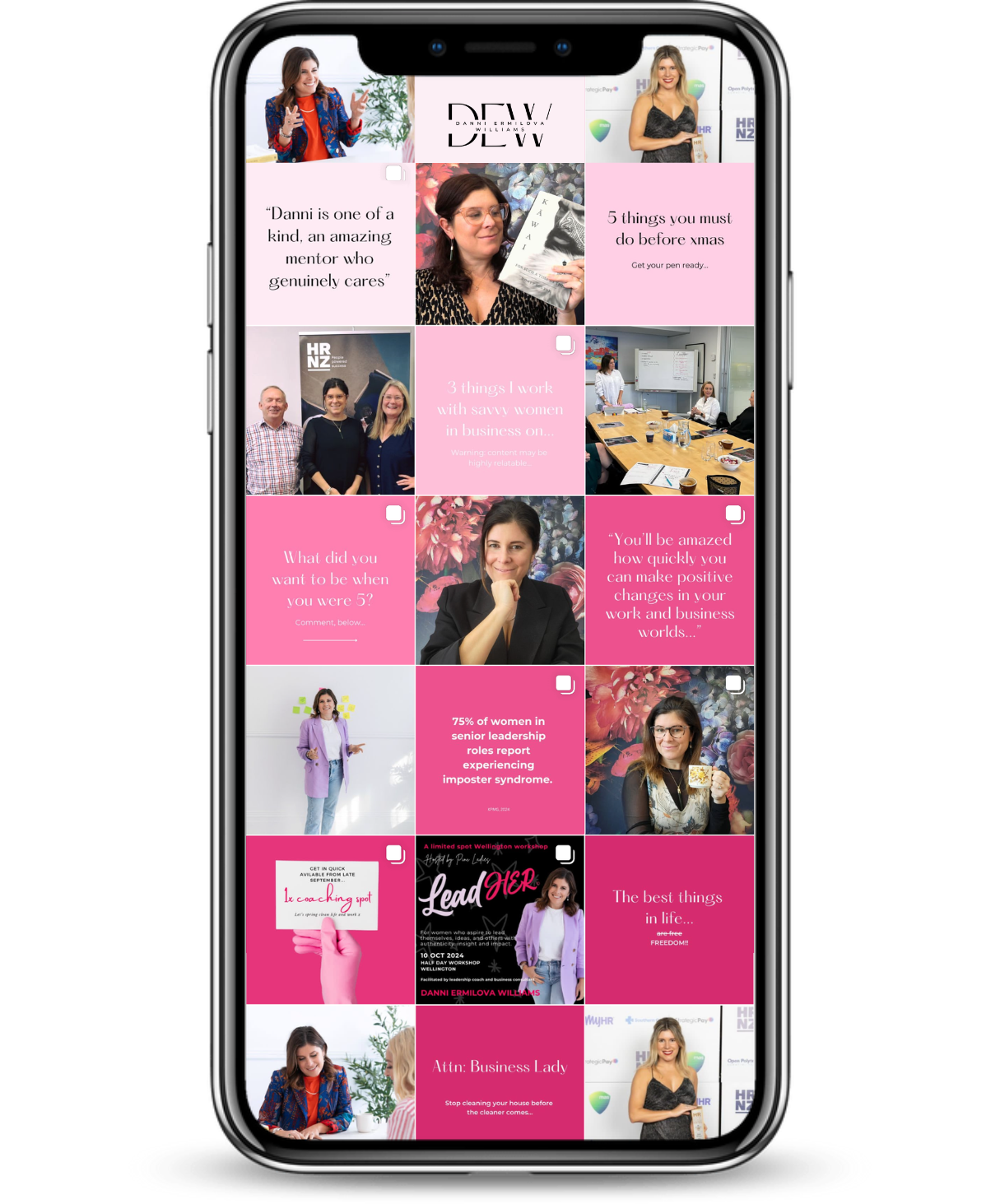 Logo Danni Ermilova Williams, DEW Coaching